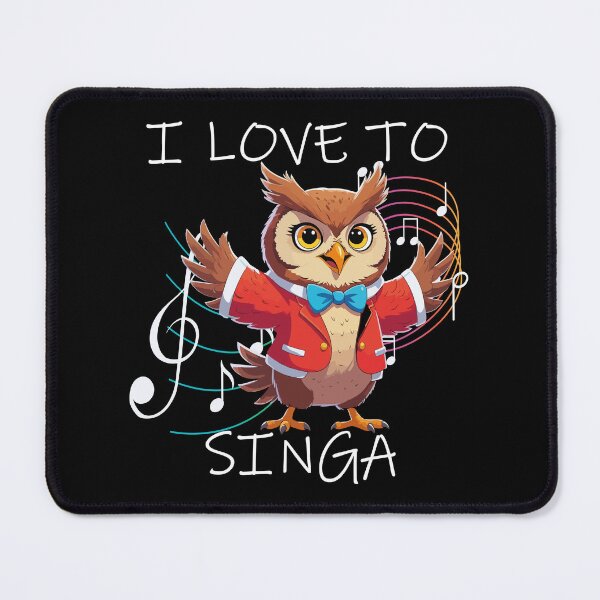 Item preview, Owl Jolson Cartoon - I Love to Singa designed and sold by DesginsDone.