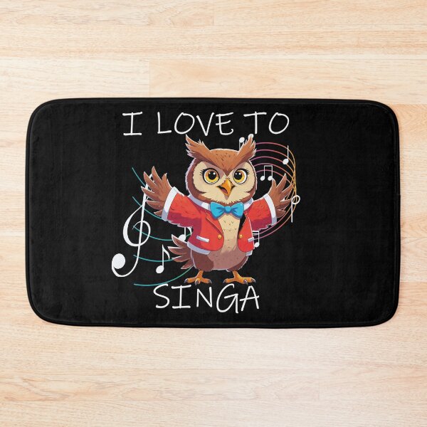 Item preview, Owl Jolson Cartoon - I Love to Singa designed and sold by DesginsDone.