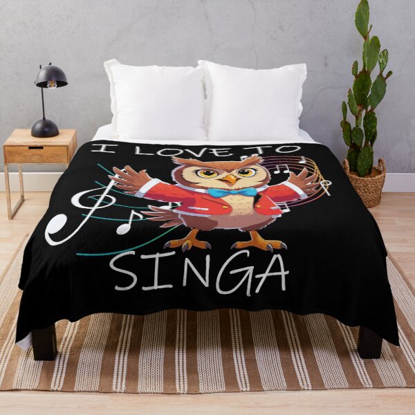 Item preview, Owl Jolson Cartoon - I Love to Singa designed and sold by DesginsDone.