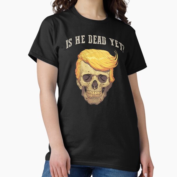 Vista previa del artículo con la obra «¿Ya está muerto? Divertido anti Trump», diseñado y vendido por bloemkoliee.