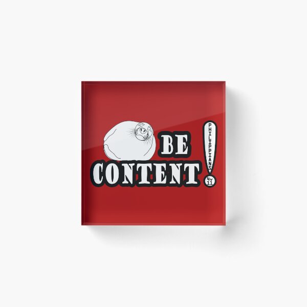 Item preview, Be Content  designed and sold by TOHHOTDesigns.