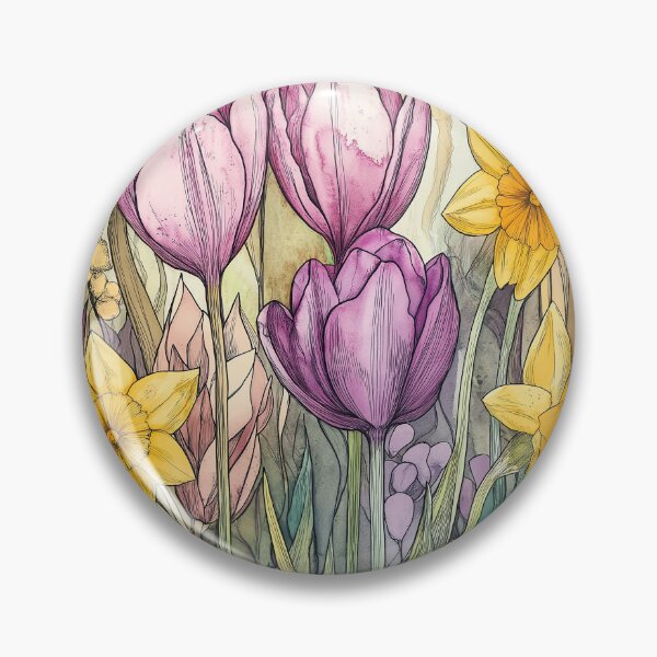 Aperçu de l'œuvre Réveil du printemps : Dessins floraux délicats pour la nouvelle saison (38/48) créée et vendue par sabantha.