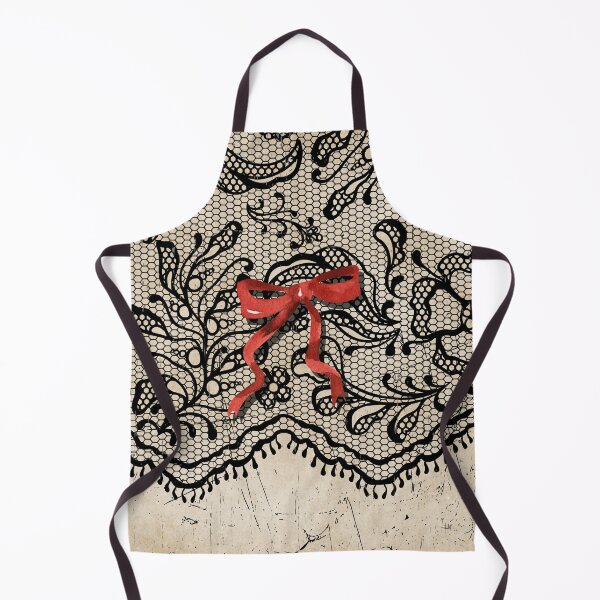 Item preview, Eliza - Red Bows on Black Lace by Linavi designed and sold by Linavi.