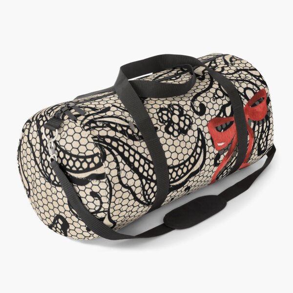 Item preview, Eliza - Red Bows on Black Lace by Linavi designed and sold by Linavi.
