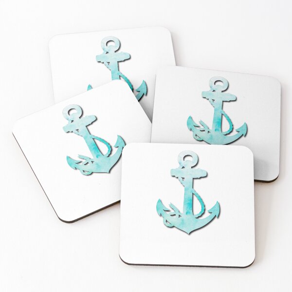 Item preview, Sea anchor watercolor - beautiful anchor silhouette isolated on white background designed and sold by Sunshine2504.
