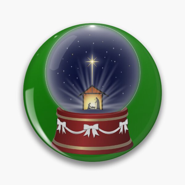 Item preview, Snow Globe Nativity Scene designed and sold by TOHHOTDesigns.