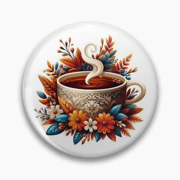 Item preview, Autumn Foliage Coffee Cup Sticker designed and sold by Main Street and Joy.