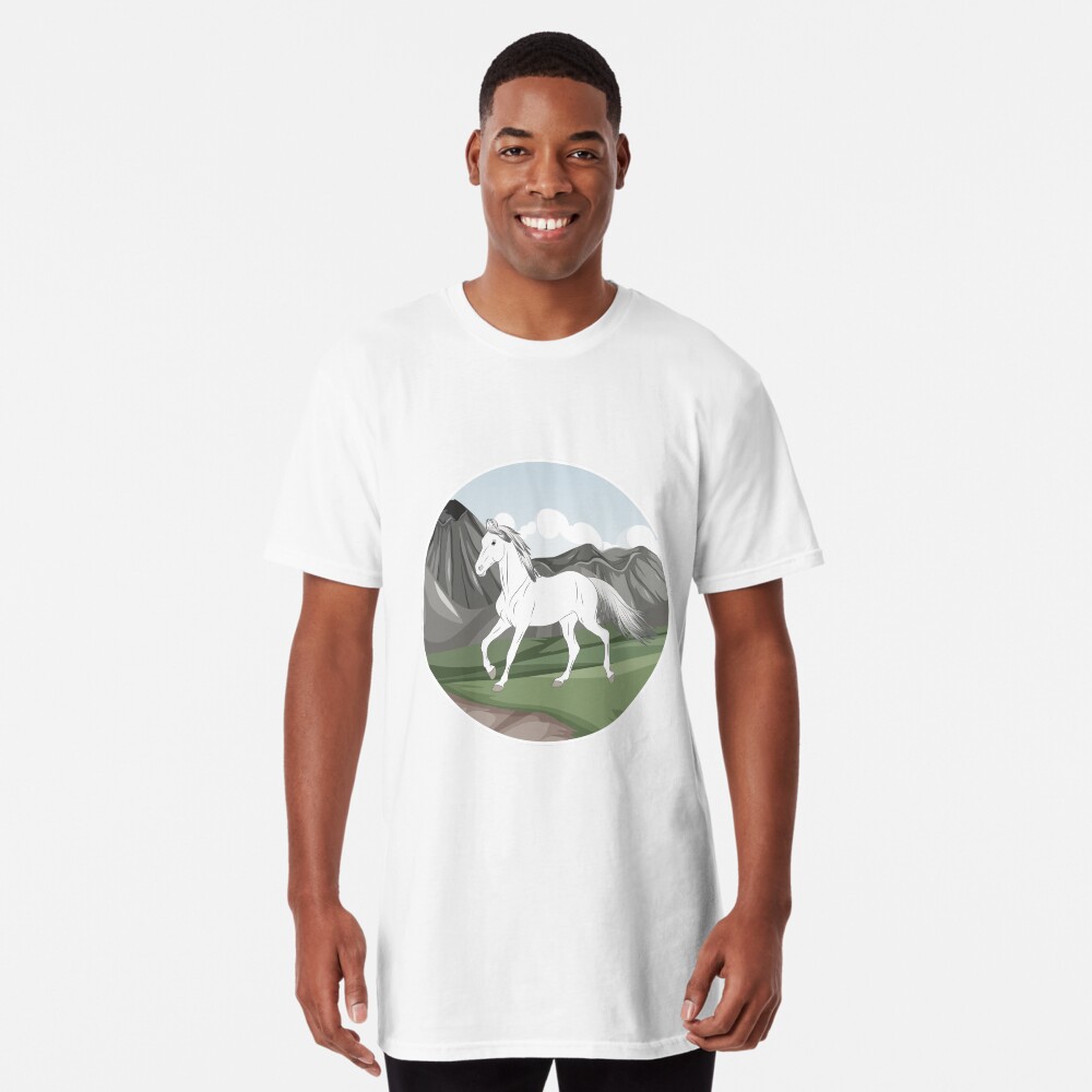 Aperçu de l'œuvre T-shirt long créée et vendue par WebEquitation.