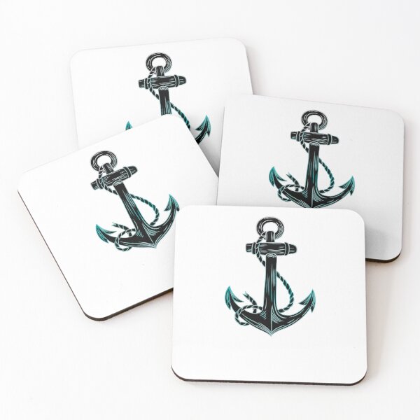 Item preview, Sea anchor watercolor - beautiful anchor silhouette isolated on white background designed and sold by Sunshine2504.