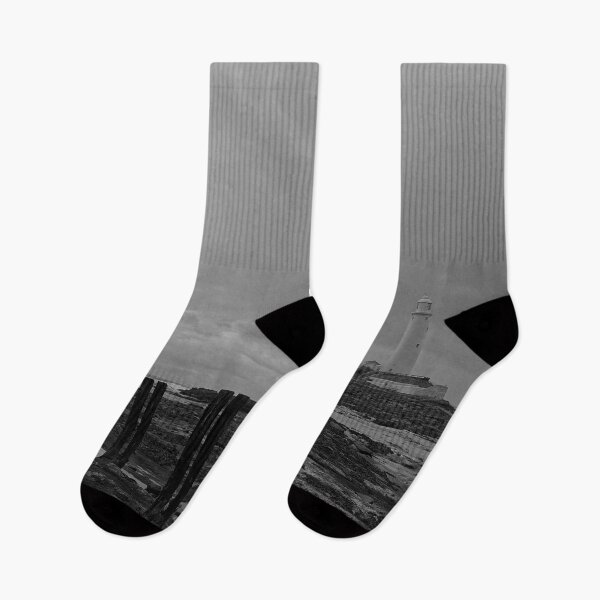 Item preview, St Mary's Island and Lighthouse - Monochrome designed and sold by Violaman.