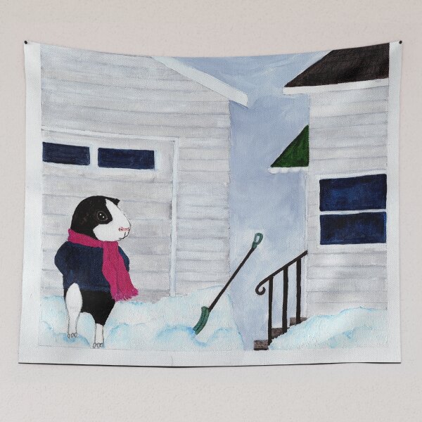 Item preview, Guinea Pig Snapshot - Thorfy and the Snow Shovel designed and sold by Guinea Pigs and Books.