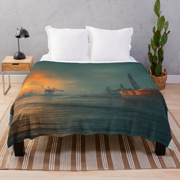 Item preview, Barcos en el abrazo del atardecer sobre mares tempestuosos designed and sold by PanoramaPrints.