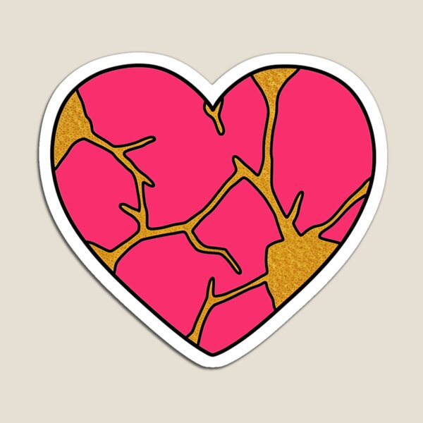 Item preview, Kintsugi heart designed and sold by MandarinaStudio.