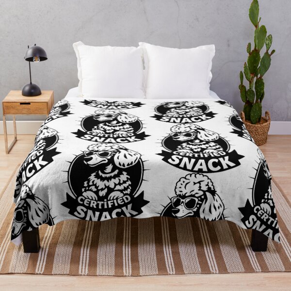 Item preview, B&W "Certified Snack" - Cool Poodle Design for Dog Lovers designed and sold by CrownedCanvas.