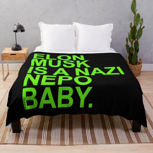 Item preview, Elon Musk is a Nazi nepo baby - Ayanna Pressley (brat green) designed and sold by Thelittlelord.