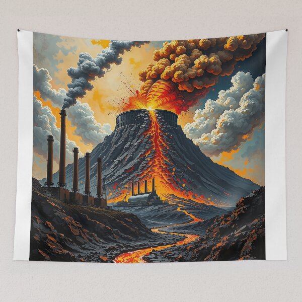 Item preview, Nature's Fury Meets Industrial Progress designed and sold by PanoramaPrints.