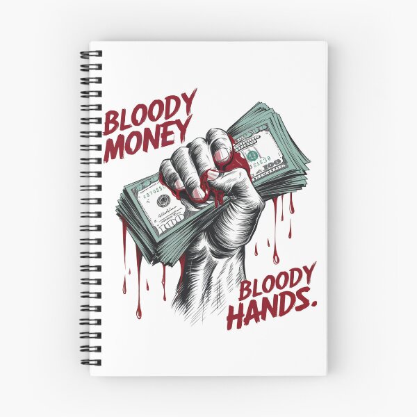 Artikelvorschau, Vintage „Blutiges Geld, blutige Hände“ Tattoo-Kunst entworfen und verkauft von The People’s Punchline.