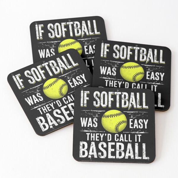 Item preview, If Softball Was Easy They'd Call It Baseball designed and sold by Blok45.