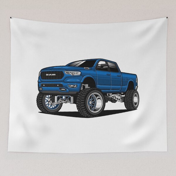 Item preview, Blue - 2019 Ram 1500 designed and sold by vektoranda.