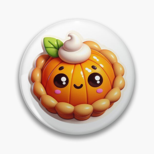 Item preview, Cute Pumpkin Pie with Whipped Topping Sticker designed and sold by Main Street and Joy.