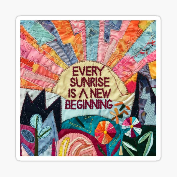 Item preview, Cubist Dawn: Embroidering New Beginnings designed and sold by EternoVibe.