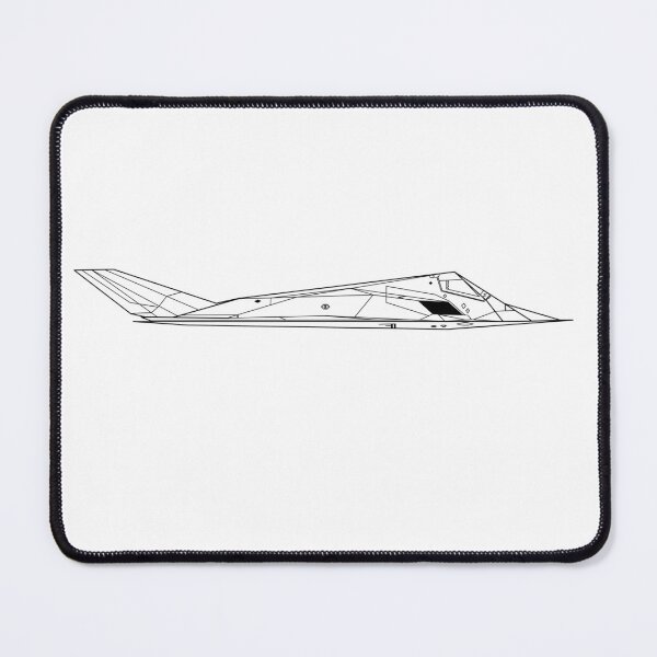 Item preview, F-117 Night Hawk Side View Line Art designed and sold by Aero-ink45.