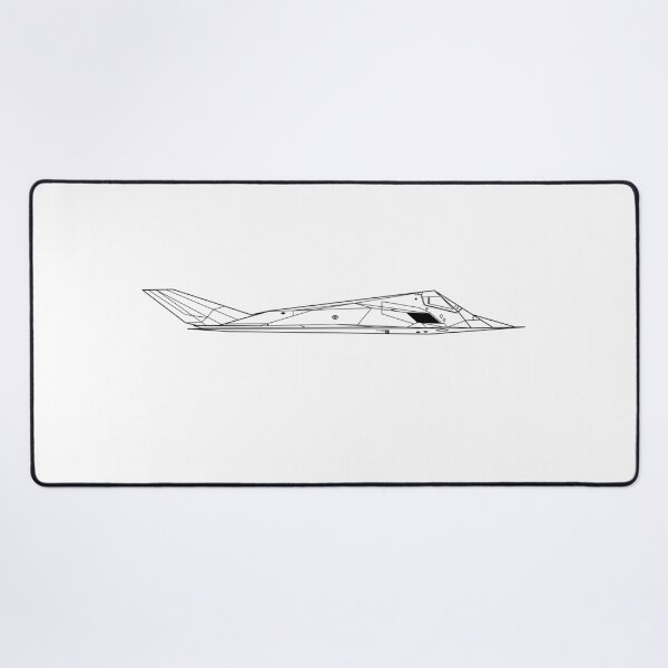 Item preview, F-117 Night Hawk Side View Line Art designed and sold by Aero-ink45.