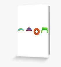 South Park Hats Greeting Card