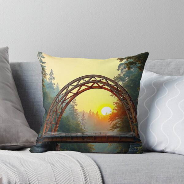 Item preview, Golden Glow Over River And Steel Arch designed and sold by PanoramaPrints.