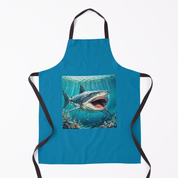Item preview, Big shark with open jaws full of sharp teeth taken close-up. designed and sold by IaroslavB.