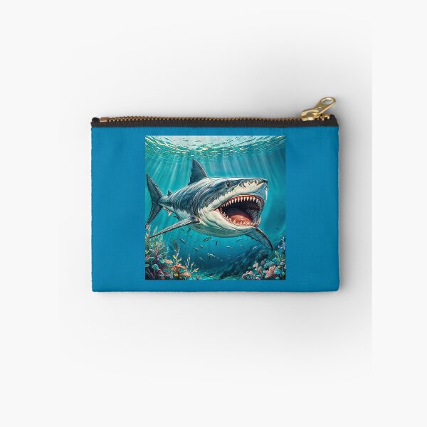 Item preview, Big shark with open jaws full of sharp teeth taken close-up. designed and sold by IaroslavB.