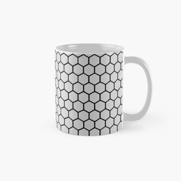 Item preview, Black Honeycomb Pattern On Grey Background designed and sold by OLAIZA.