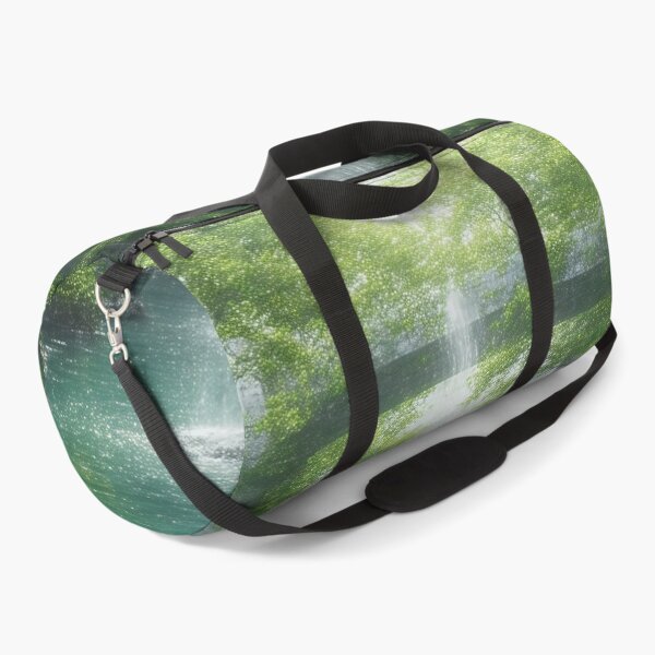 Item preview, Tranquil Waterfall Among Lush Greens and Graceful Nature designed and sold by PanoramaPrints.