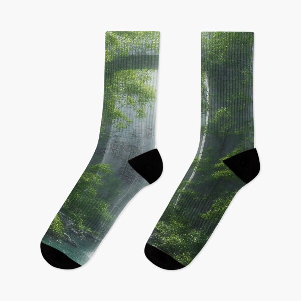 Item preview, Tranquil Waterfall Among Lush Greens and Graceful Nature designed and sold by PanoramaPrints.