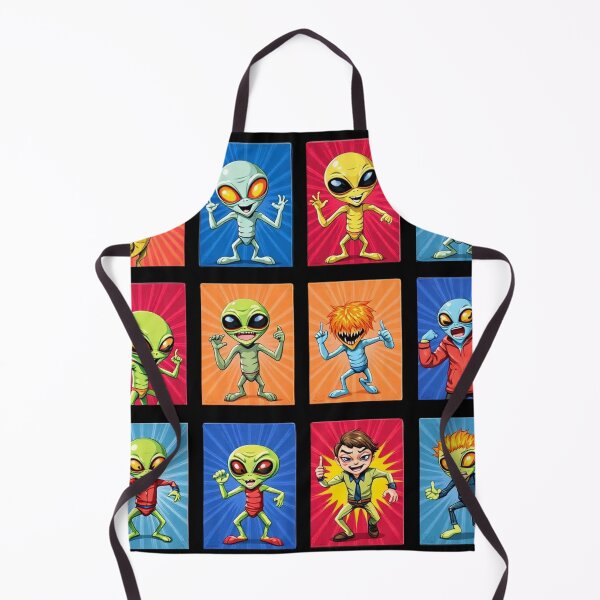 Item preview, "Pop Art Aliens - Series 3 - Painting 261/1600 - Andy Warhol Inspiration with Dynamic Backgrounds - Design for Cases, Stickers, Posters and more designed and sold by OUT OF THE BOX.