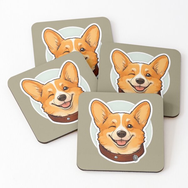Item preview, Winking Corgi designed and sold by Bo-Mak.
