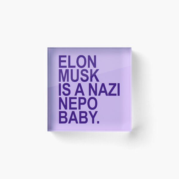 Item preview, Elon Musk is a Nazi nepo baby - Ayanna Pressley (deepest purple) designed and sold by Thelittlelord.