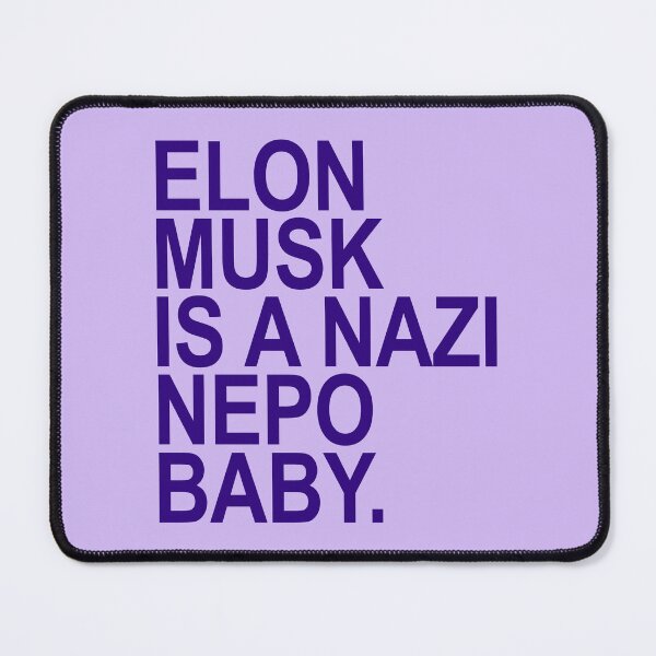 Item preview, Elon Musk is a Nazi nepo baby - Ayanna Pressley (deepest purple) designed and sold by Thelittlelord.