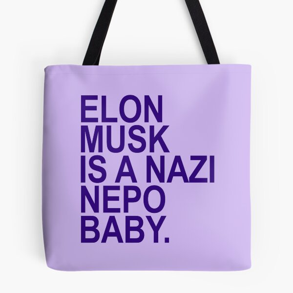 Item preview, Elon Musk is a Nazi nepo baby - Ayanna Pressley (deepest purple) designed and sold by Thelittlelord.
