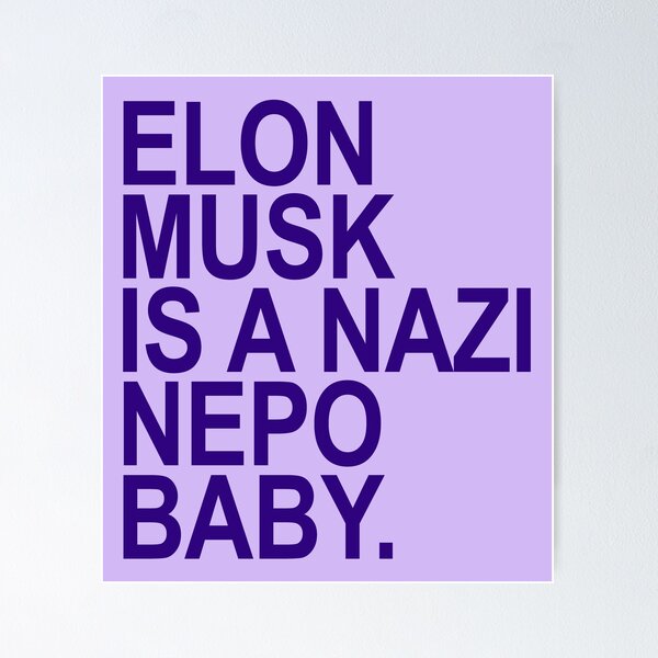 Item preview, Elon Musk is a Nazi nepo baby - Ayanna Pressley (deepest purple) designed and sold by Thelittlelord.
