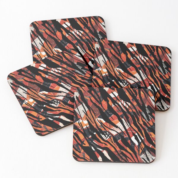 Item preview, Zeb - Bold and Orange and Black Zebra Tiger Stripes by Linavi designed and sold by Linavi.