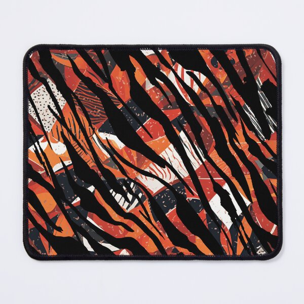 Item preview, Zeb - Bold and Orange and Black Zebra Tiger Stripes by Linavi designed and sold by Linavi.
