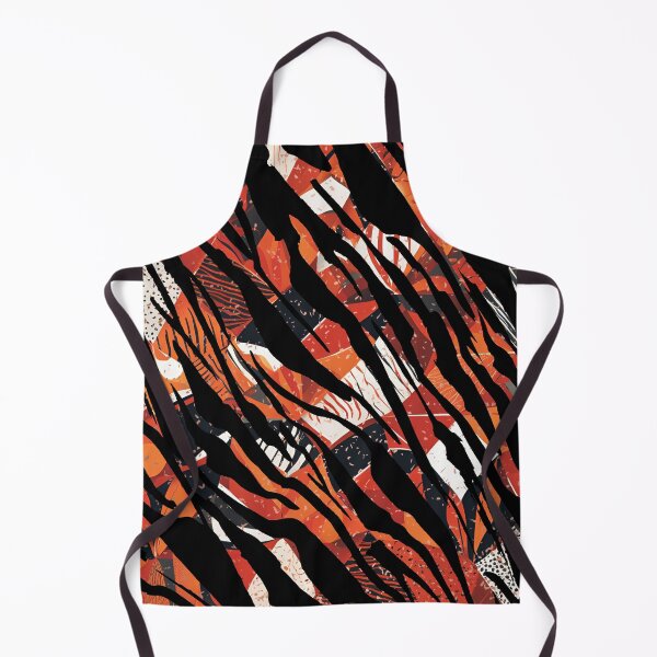 Item preview, Zeb - Bold and Orange and Black Zebra Tiger Stripes by Linavi designed and sold by Linavi.