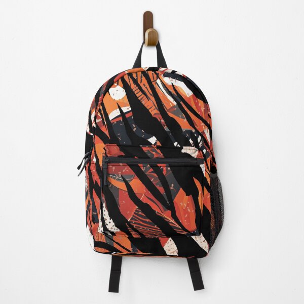 Item preview, Zeb - Bold and Orange and Black Zebra Tiger Stripes by Linavi designed and sold by Linavi.