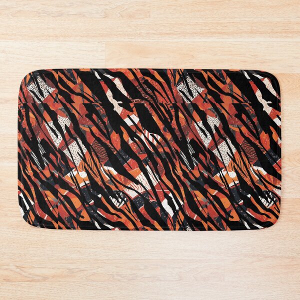Item preview, Zeb - Bold and Orange and Black Zebra Tiger Stripes by Linavi designed and sold by Linavi.