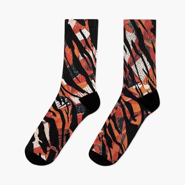 Item preview, Zeb - Bold and Orange and Black Zebra Tiger Stripes by Linavi designed and sold by Linavi.