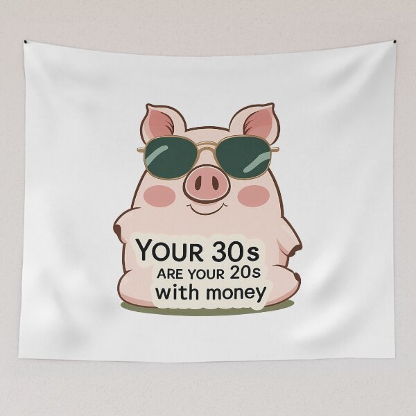 Item preview, Money Mojo: Cheeky Piggy Vibes designed and sold by zoughlal.