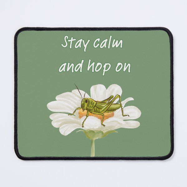 Item preview, Stay Calm and Hop On | Grasshopper on Daisy T-shirt designed and sold by SimpleUla.