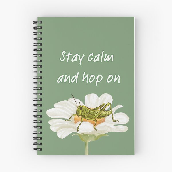 Item preview, Stay Calm and Hop On | Grasshopper on Daisy T-shirt designed and sold by SimpleUla.