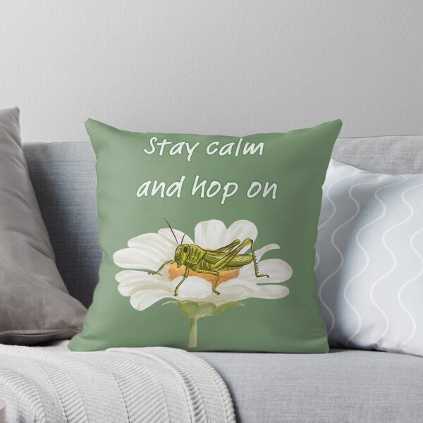 Item preview, Stay Calm and Hop On | Grasshopper on Daisy T-shirt designed and sold by SimpleUla.